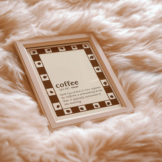 Coffee Definition Poster Unframed Print