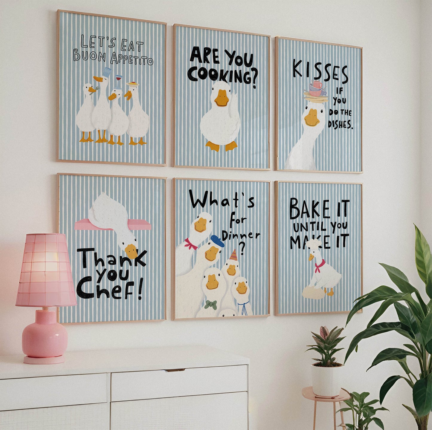 What's for Dinner? Funny Duck Kitchen Print