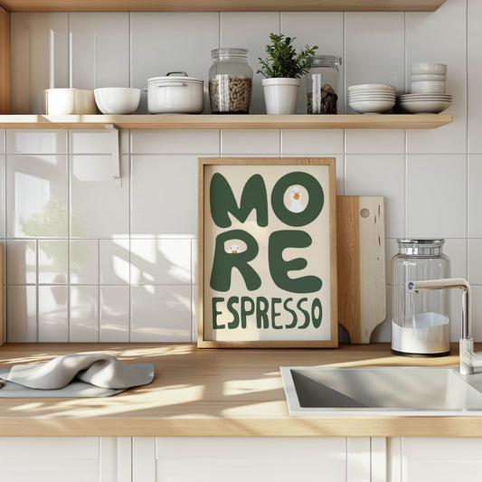More Espresso Duck Kitchen Print