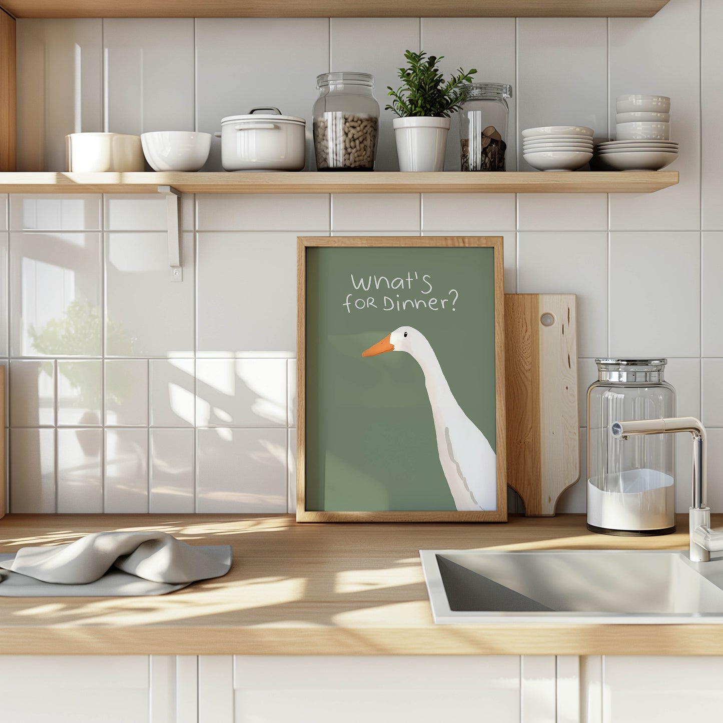 What’s for Dinner? Goose Kitchen Print