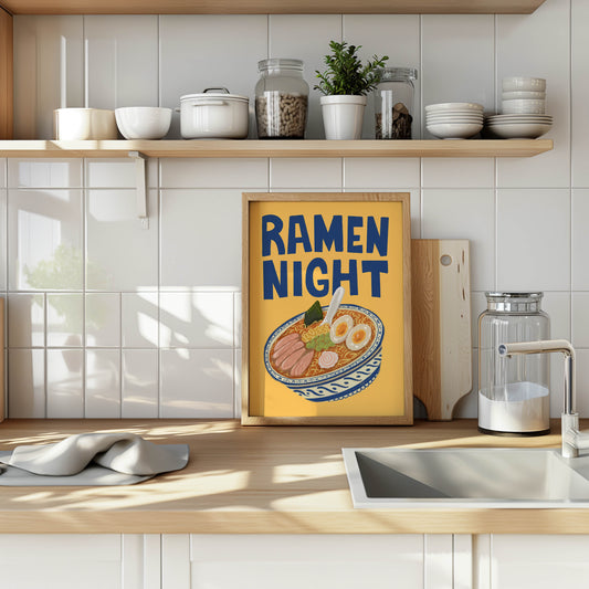 Ramen Night Kitchen Print