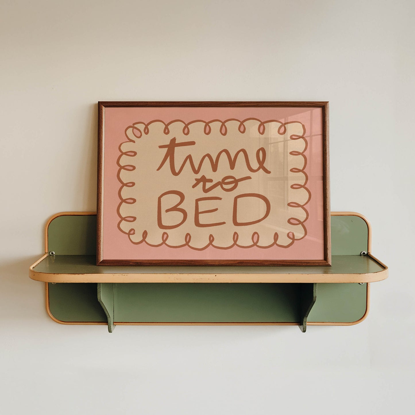 Time to Bed Typography Print