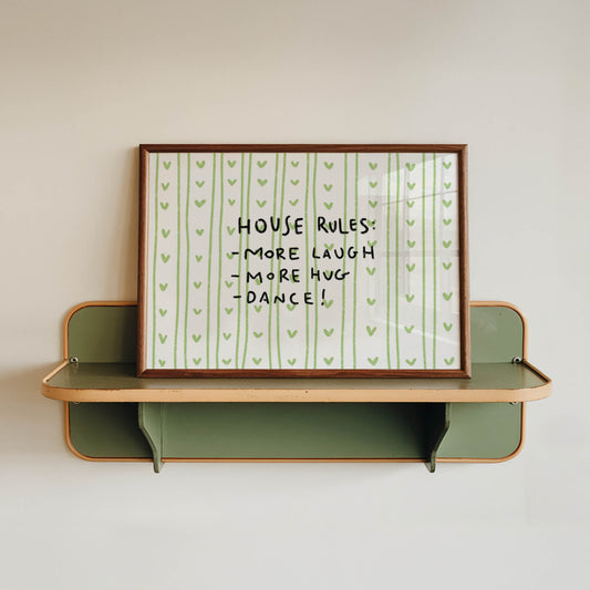 Playful House Rules Wall Art