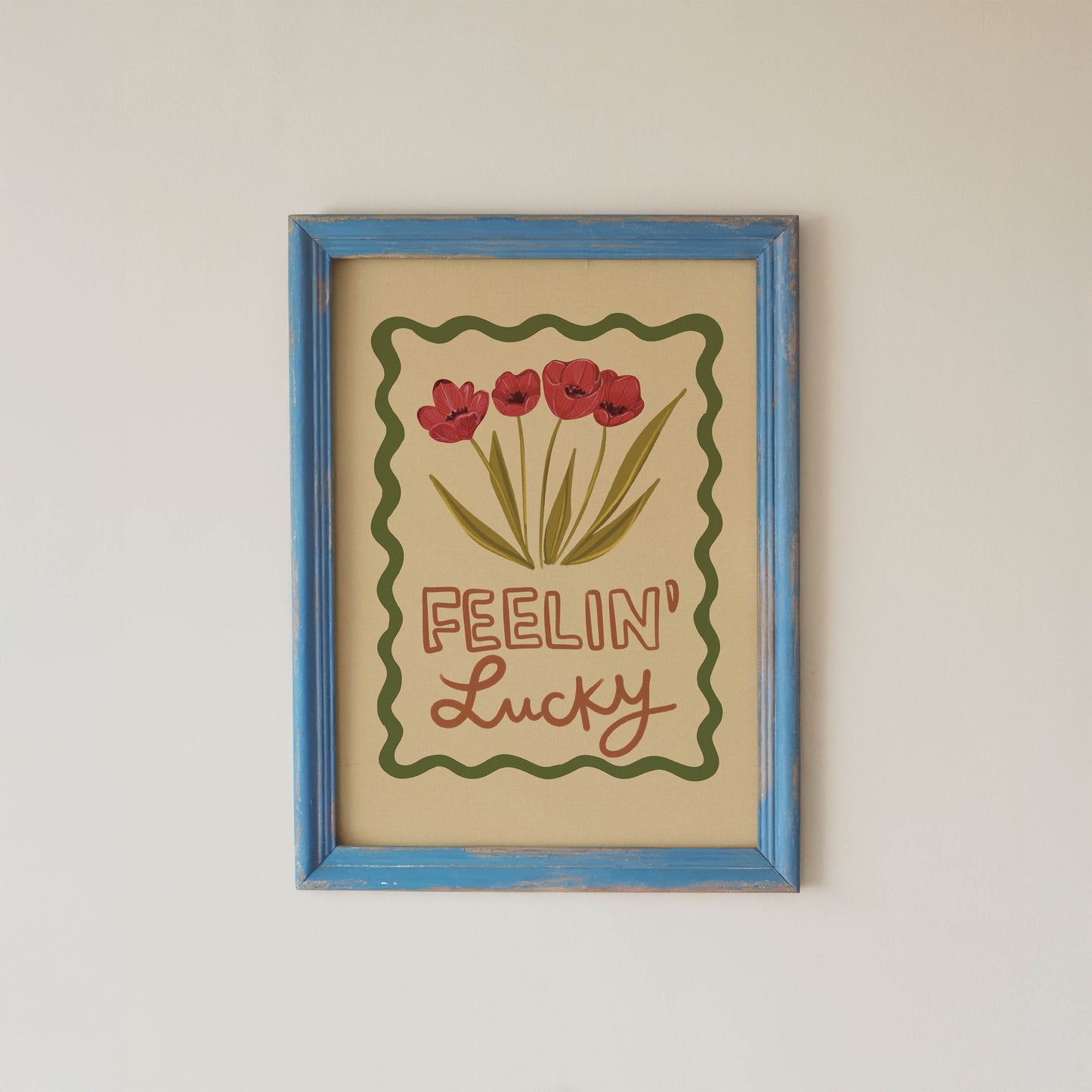 Feelin’ Lucky Floral Art Print