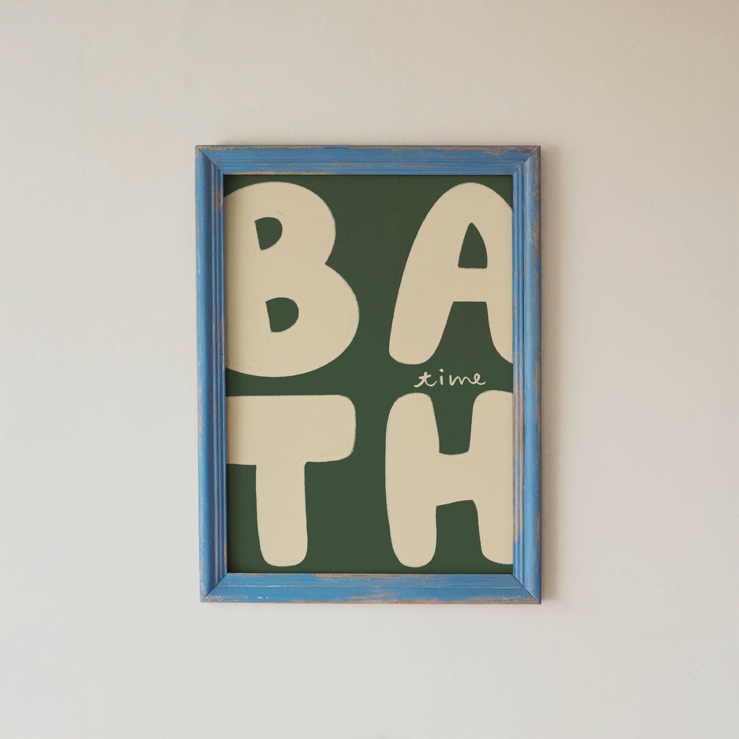 Bath Time Retro Bathroom Print