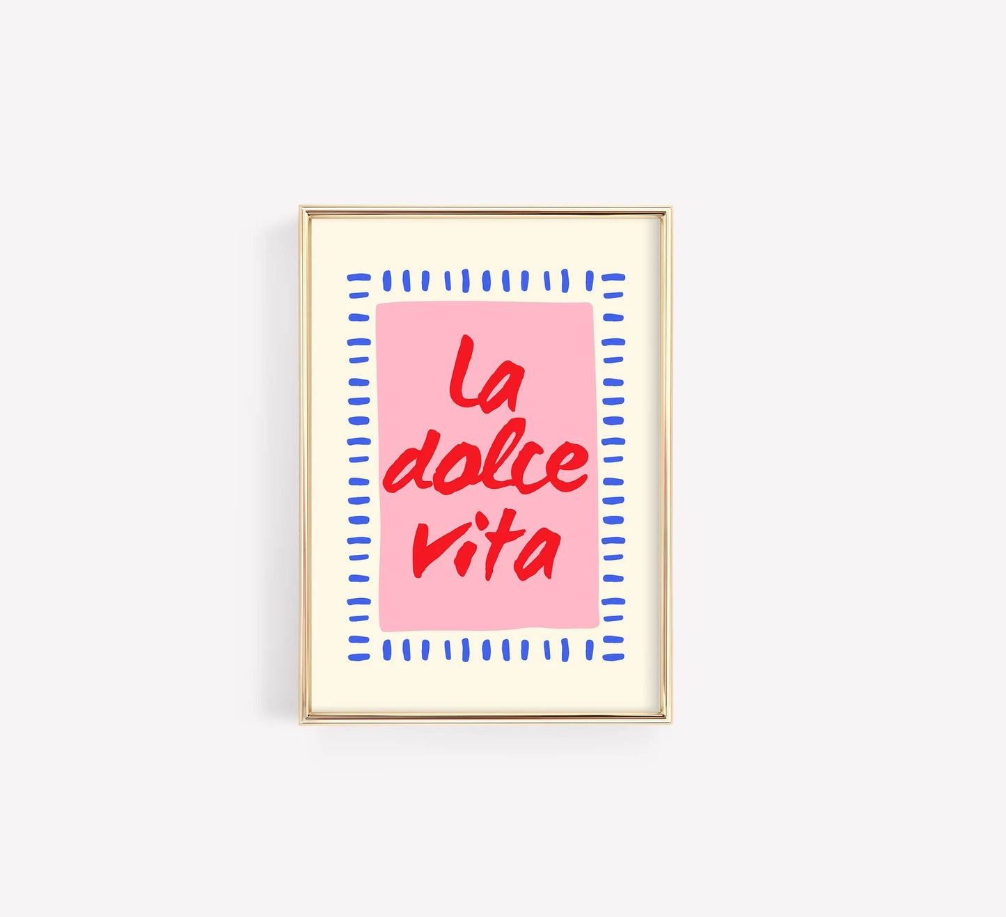 La Dolce Vita Poster – Italian Expression Typography Print