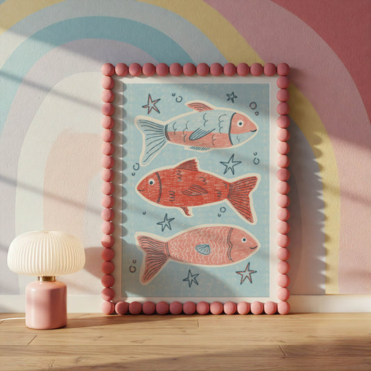 Playful Fish Nursery Print