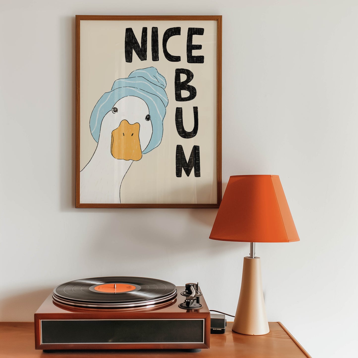 Nice Bum Duck Bathroom Print