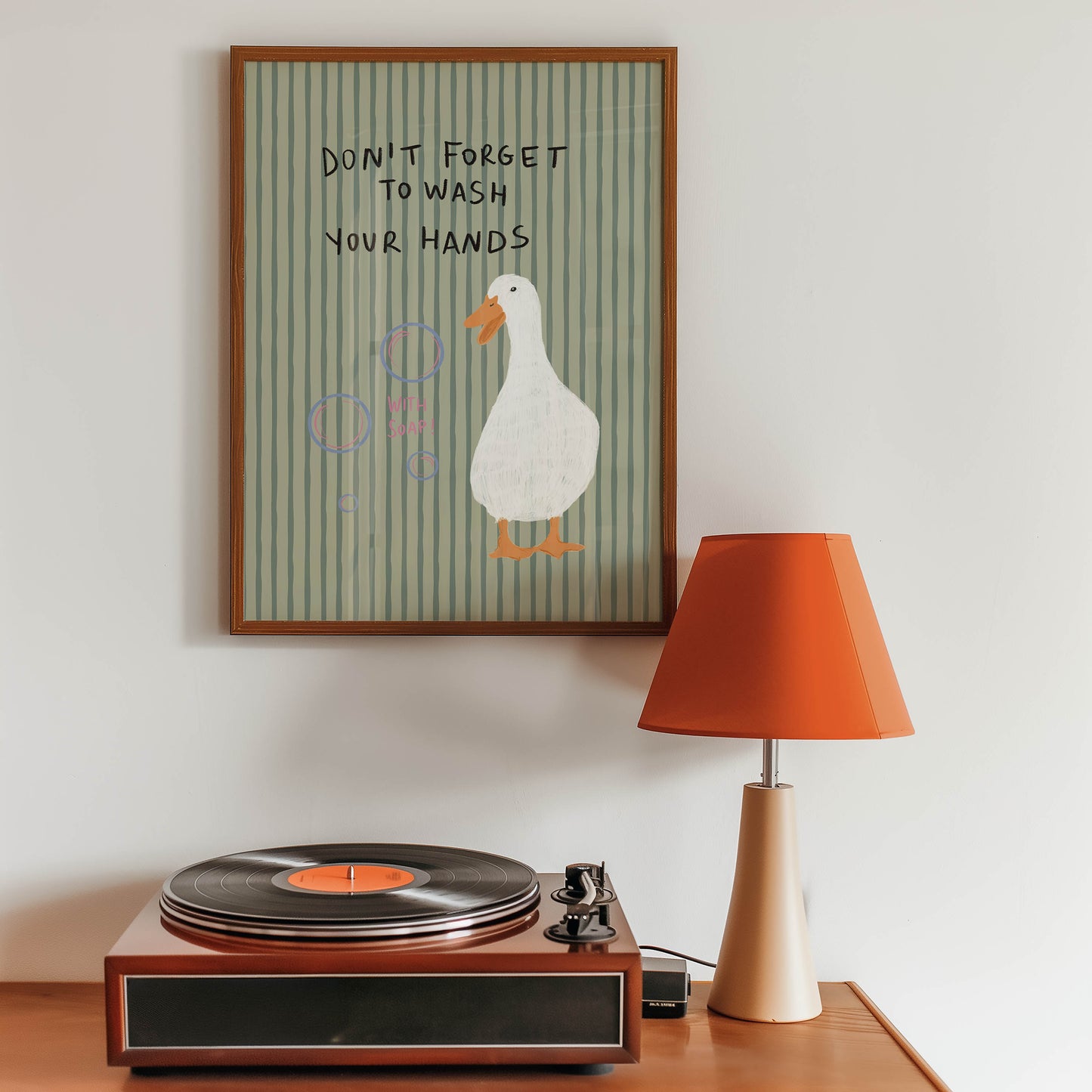 Don’t Forget to Wash Your Hands Duck Print