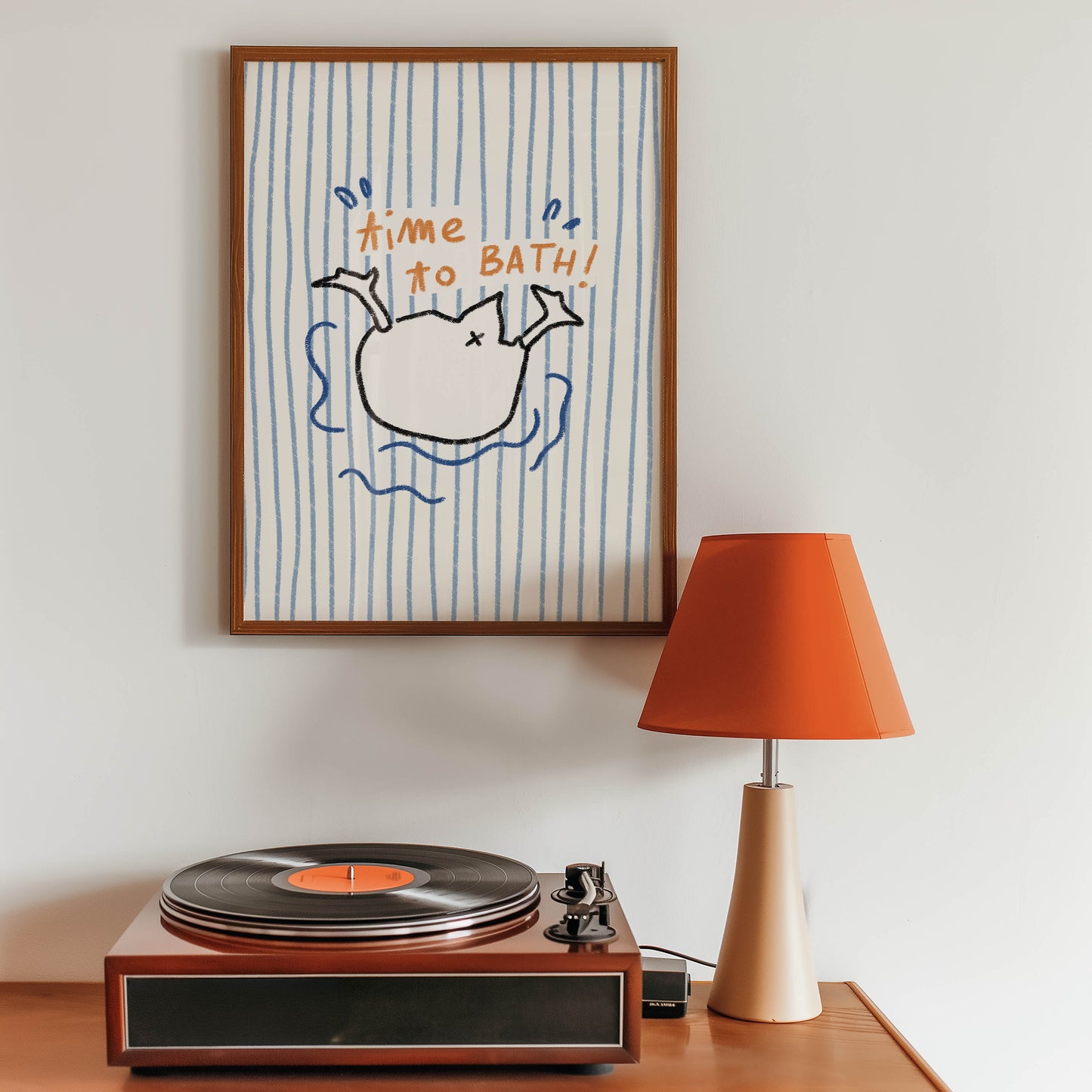 Time to Bath Duck Print