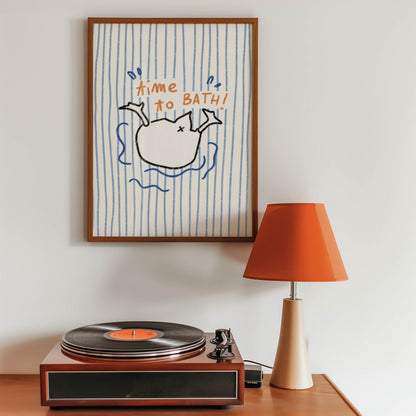 Time to Bath Duck Print