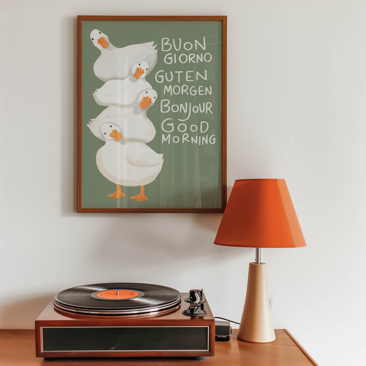 Good Morning Ducks Multilingual Print