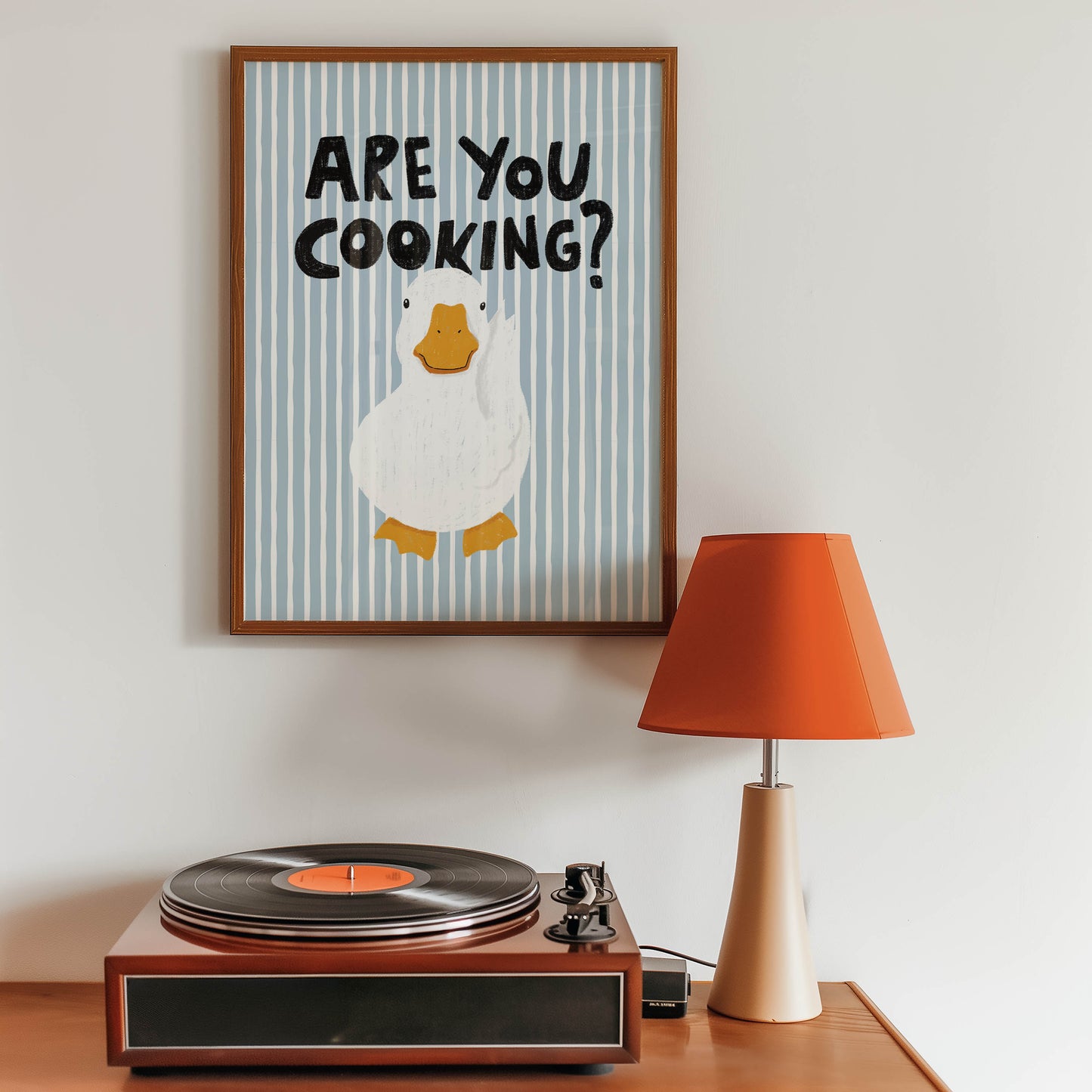 Are You Cooking? Funny Duck Kitchen Print