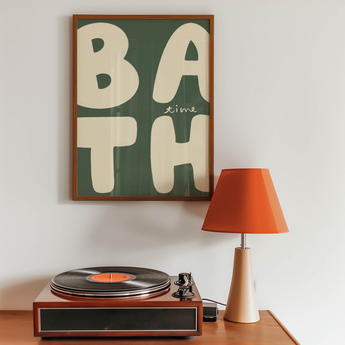 Bath Time Retro Bathroom Print