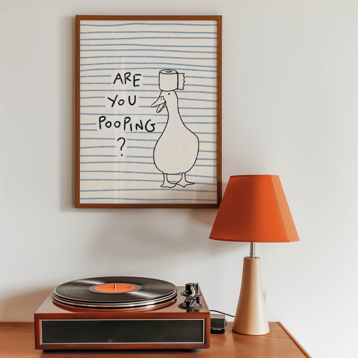 Are You Pooping Goose Bathroom Print