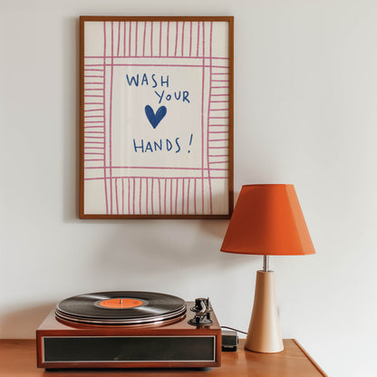 Wash Your Hands Bathroom Print