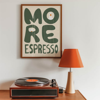 More Espresso Duck Kitchen Print