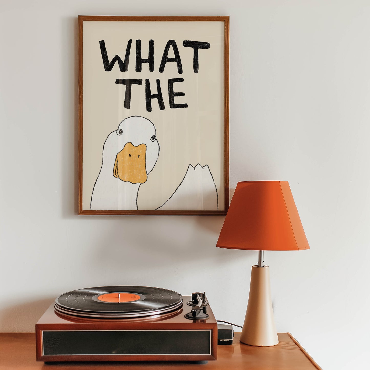 What the Duck? Funny Duck Art Print