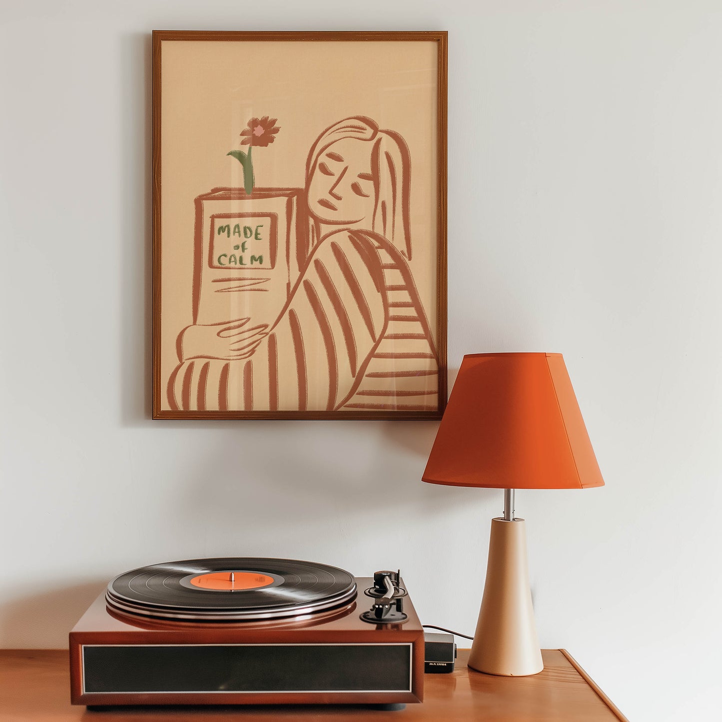 Made of Calm Woman Art Print