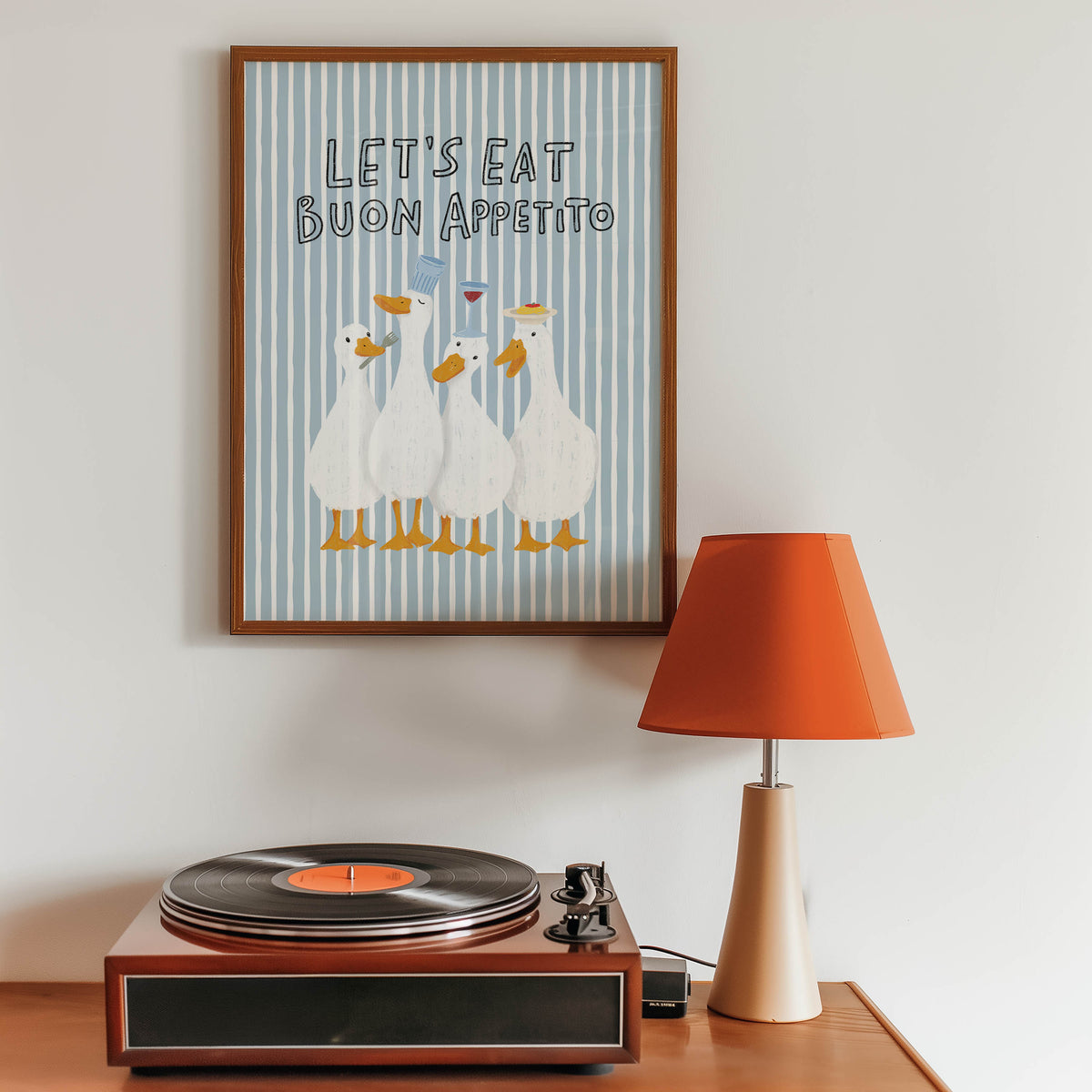 Buon Appetito Geese Kitchen Print