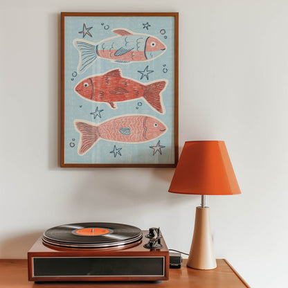 Playful Fish Nursery Print
