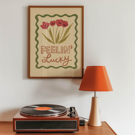 Feelin’ Lucky Floral Art Print