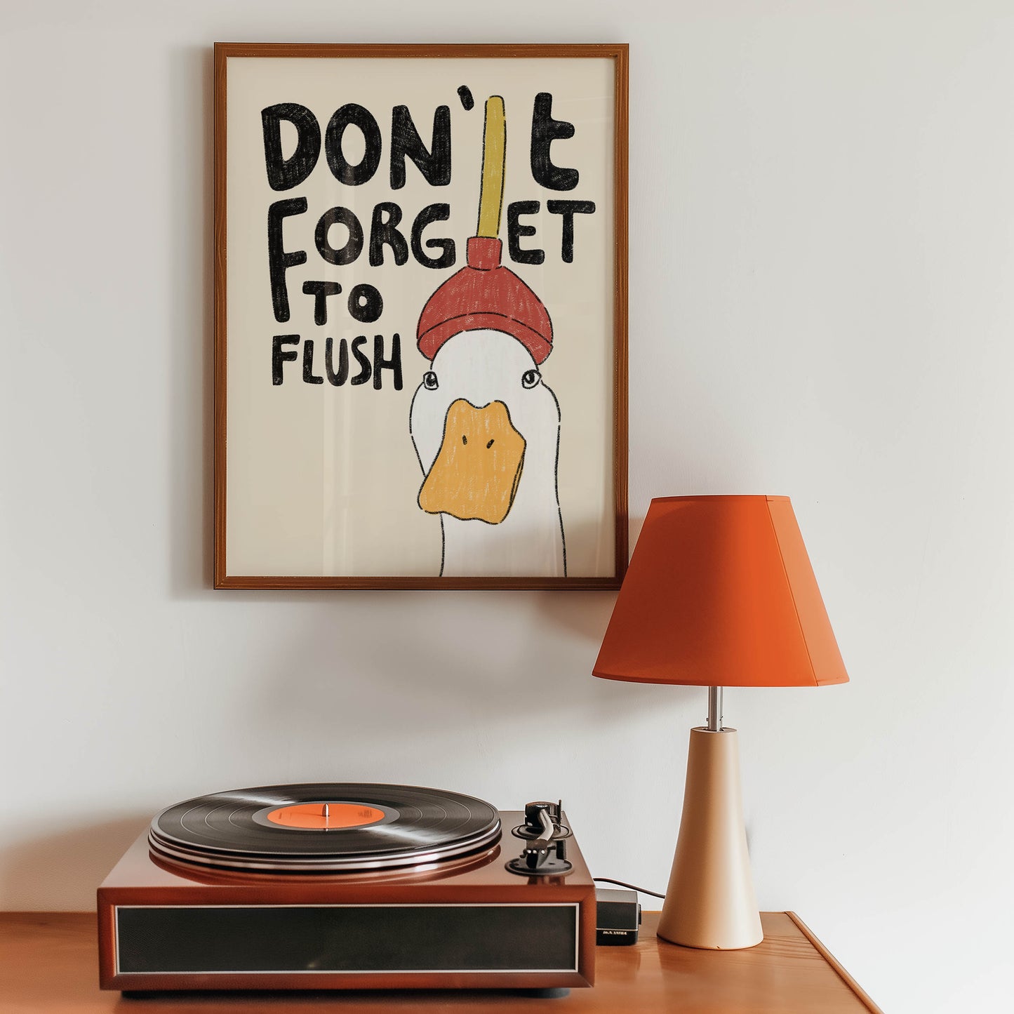 Don’t Forget to Flush Duck Print