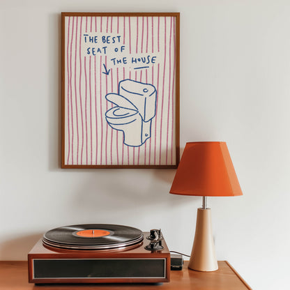 Best Seat of the House Bathroom Print