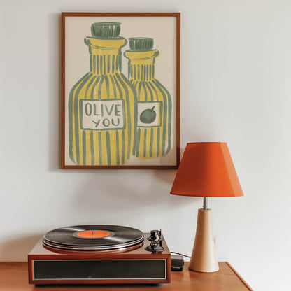 Olive You Kitchen Art Print