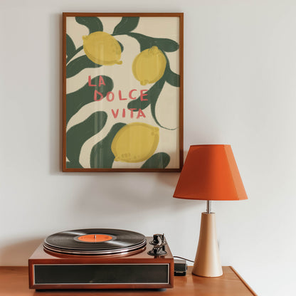 La Dolce Vita Lemon Art Print