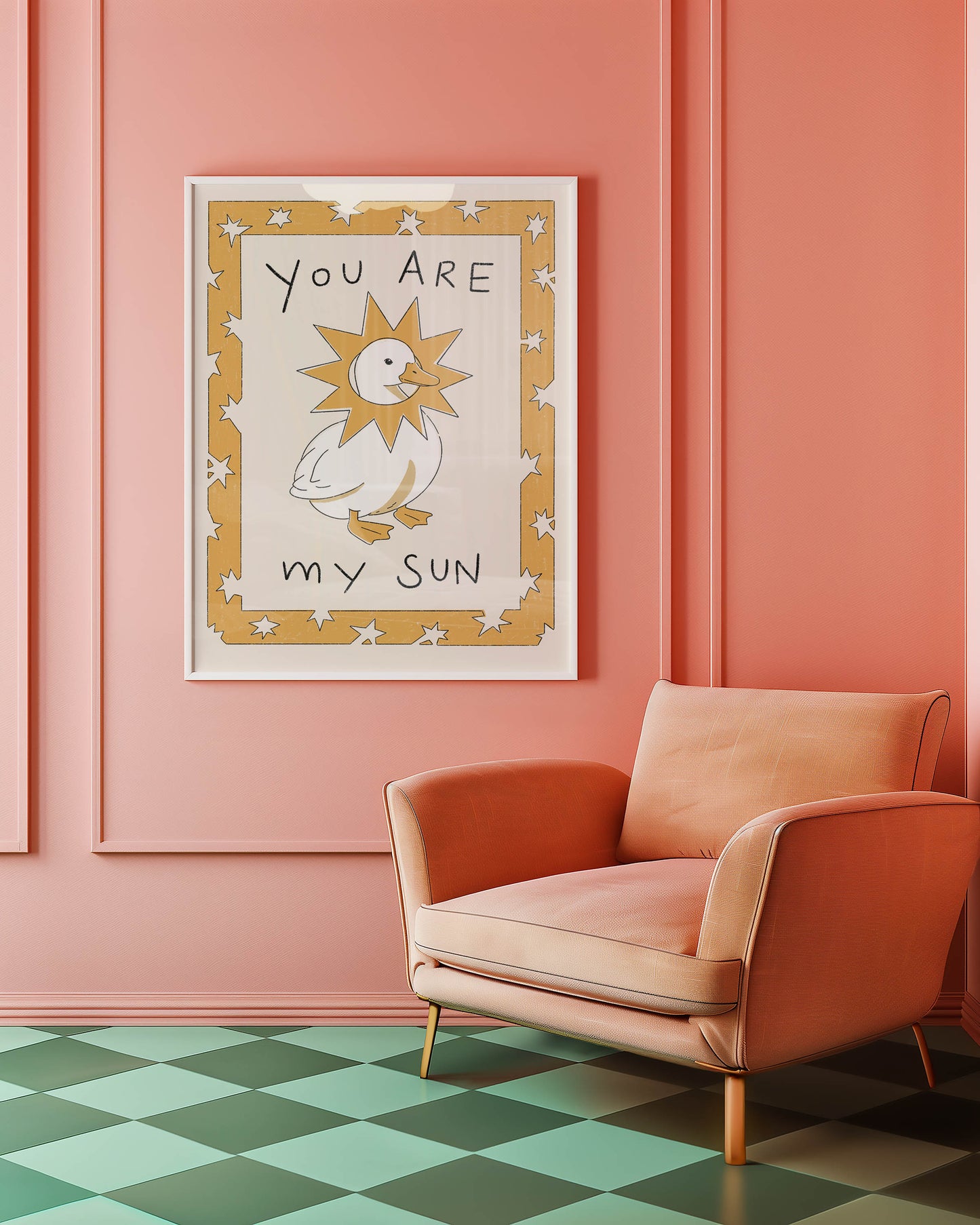 You Are My Sun Goose Nursery Print