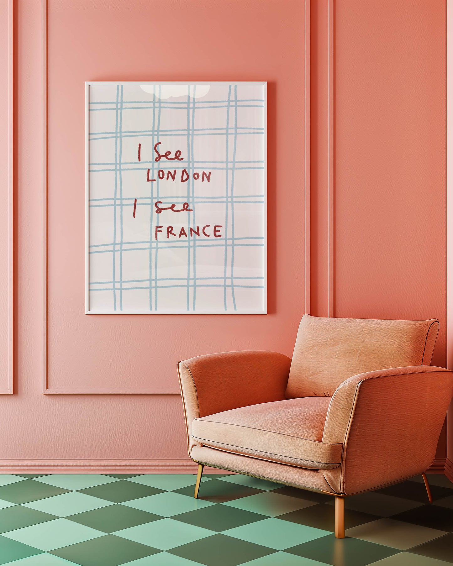 I See London I See France Typography Print