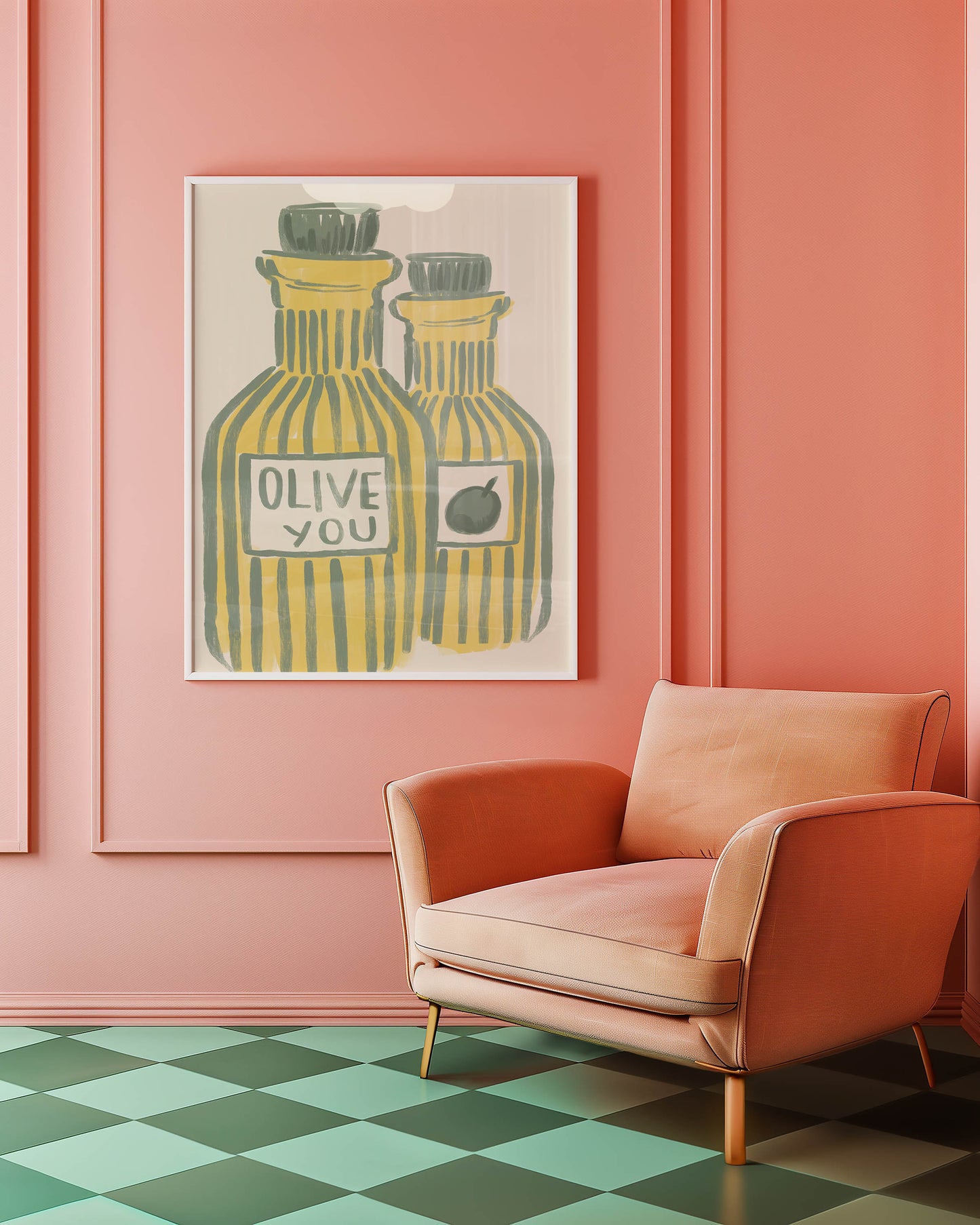 Olive You Kitchen Art Print