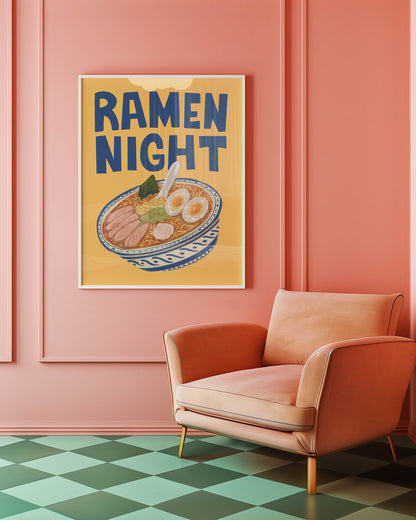 Ramen Night Kitchen Print