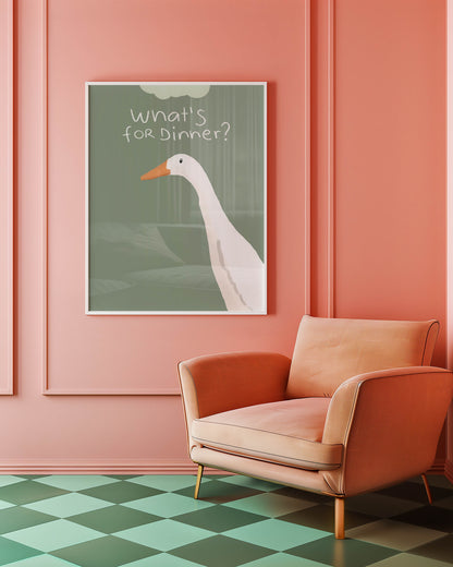 What’s for Dinner? Goose Kitchen Print