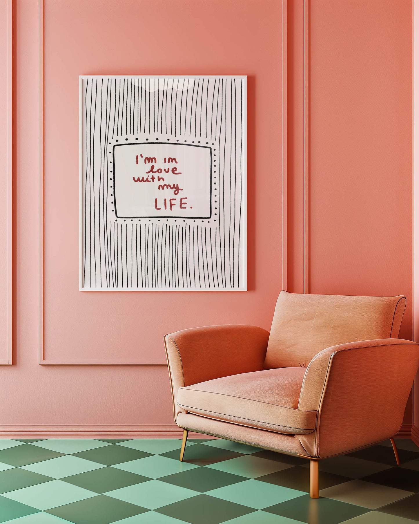 I’m in Love With My Life Typography Print