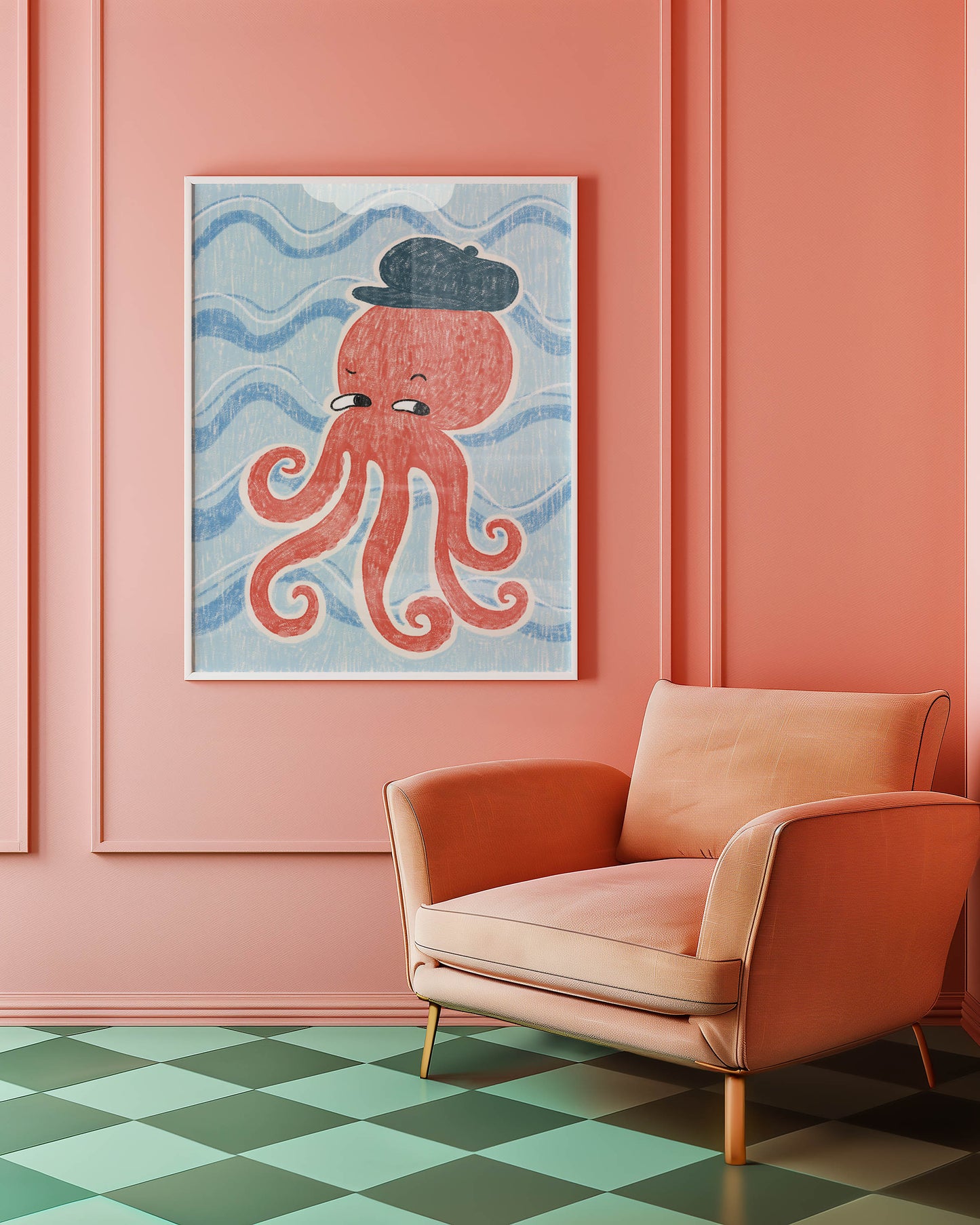 Whimsical Octopus Nursery Print