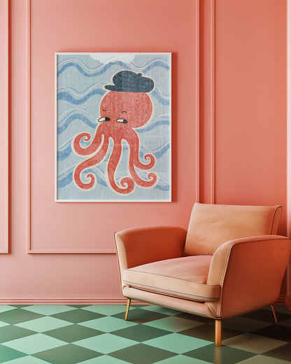 Whimsical Octopus Nursery Print