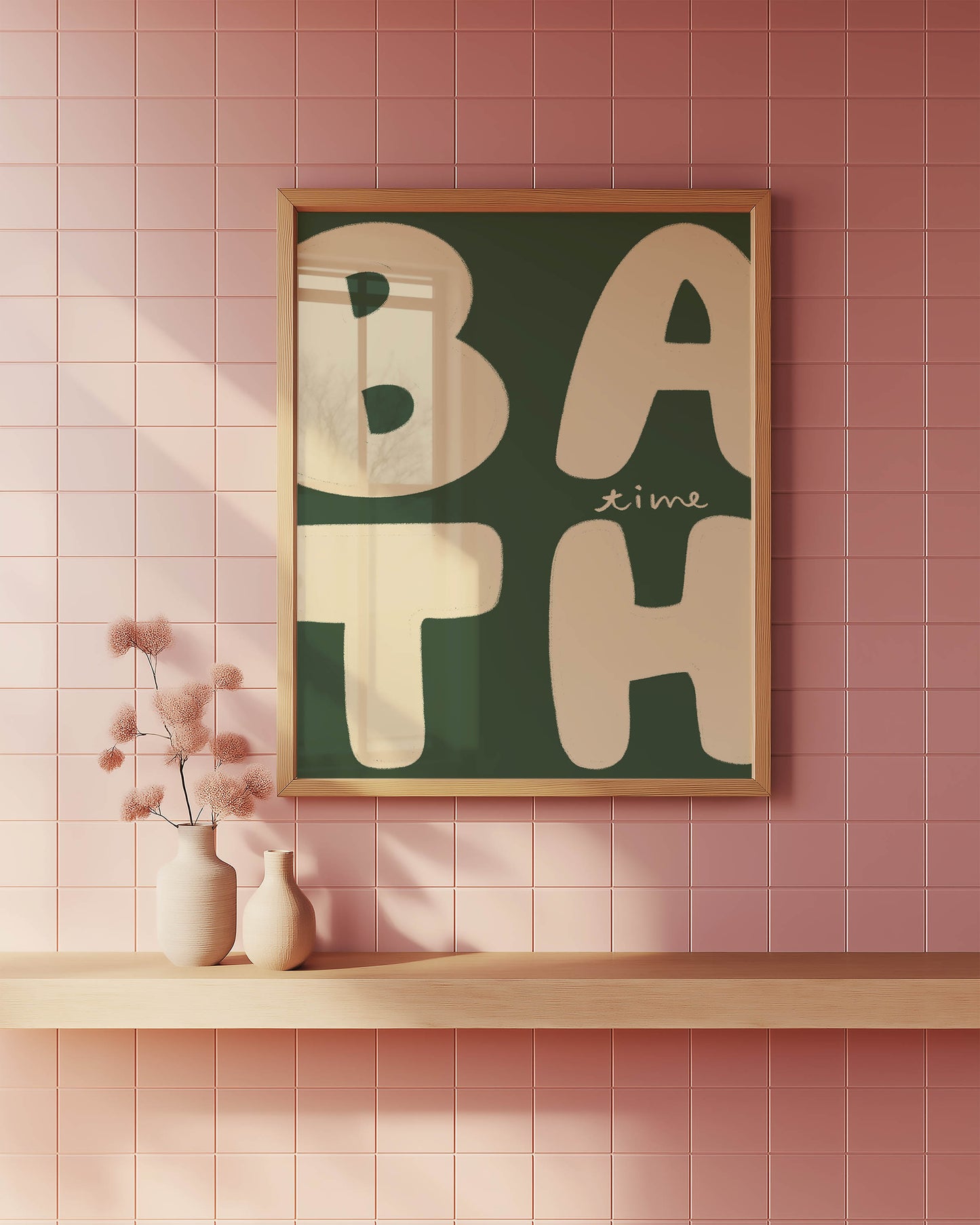 Bath Time Retro Bathroom Print