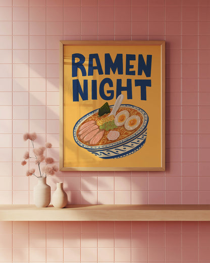 Ramen Night Kitchen Print