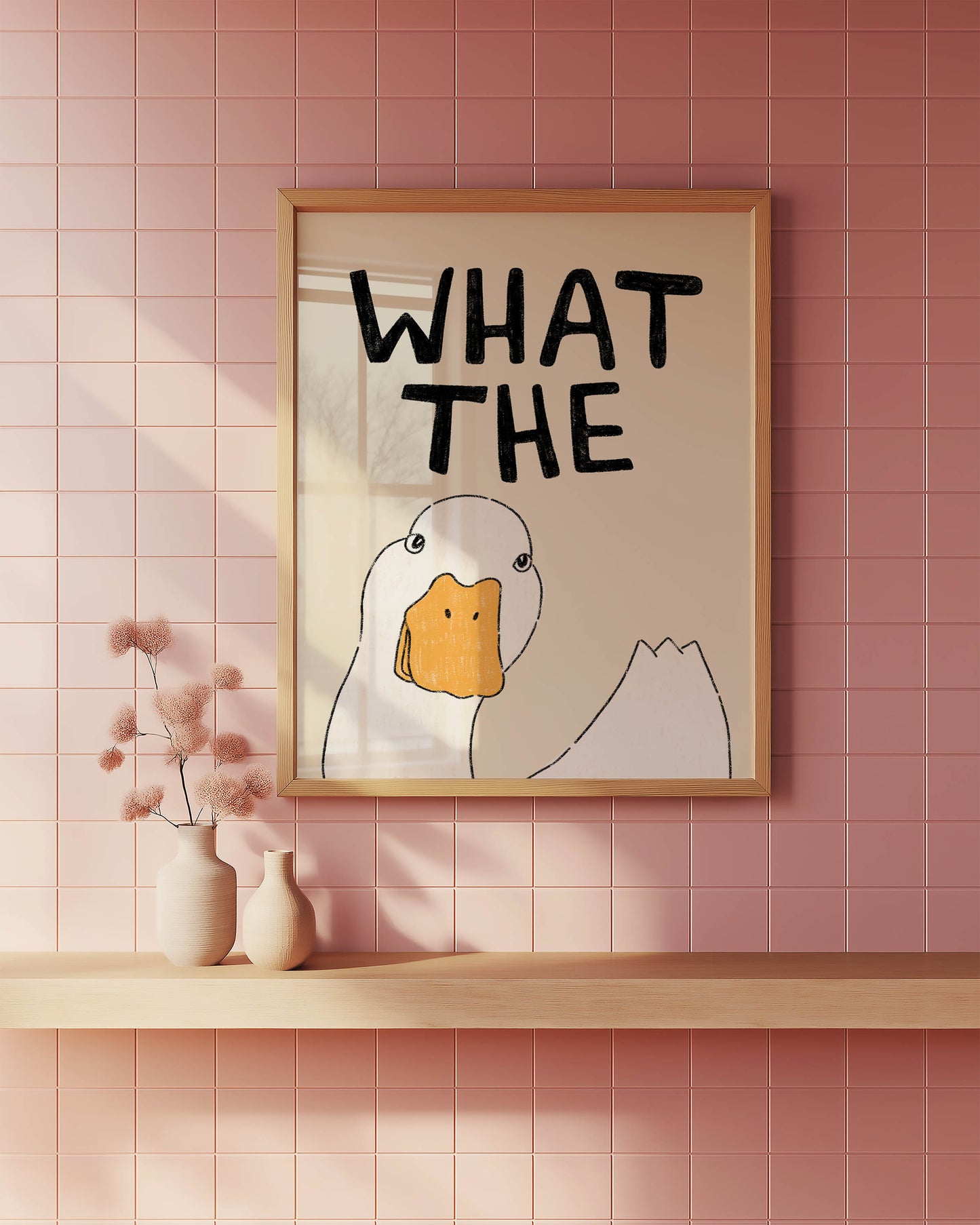 What the Duck? Funny Duck Art Print
