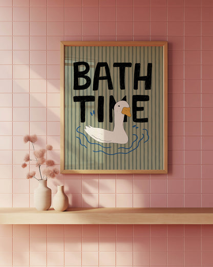 Bath Time Duck Wall Art
