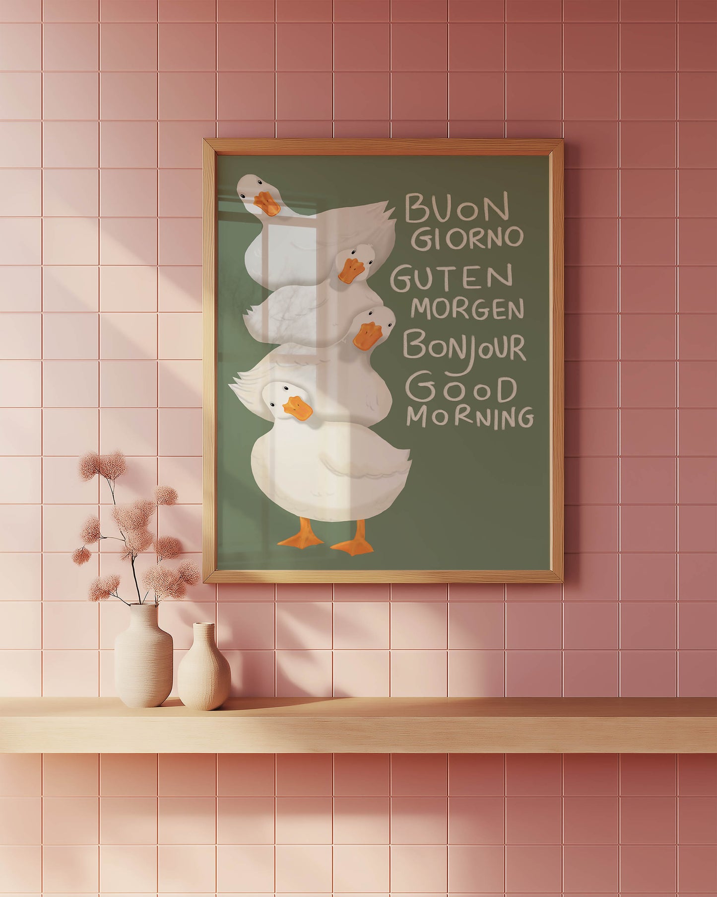 Good Morning Ducks Multilingual Print