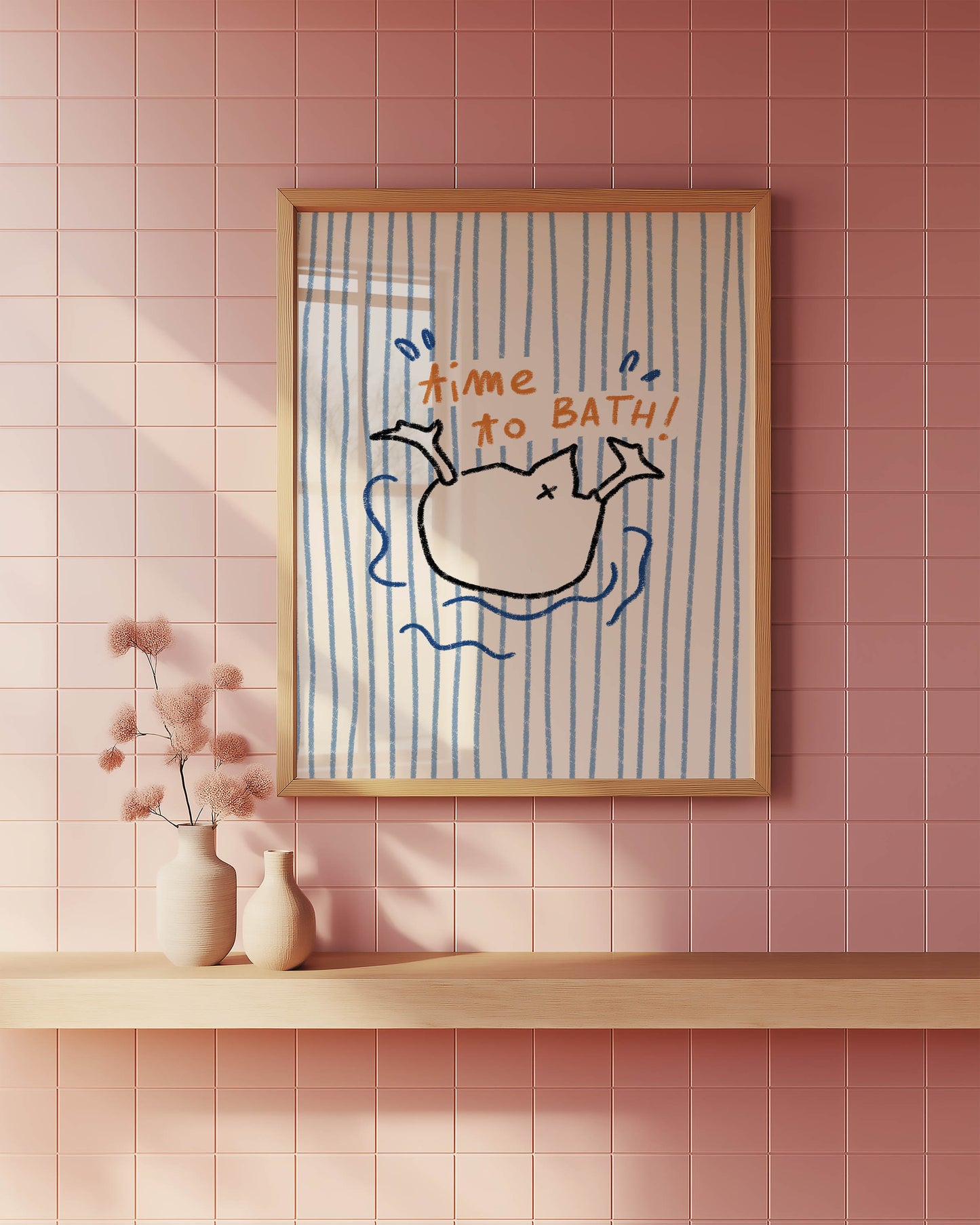 Time to Bath Duck Print
