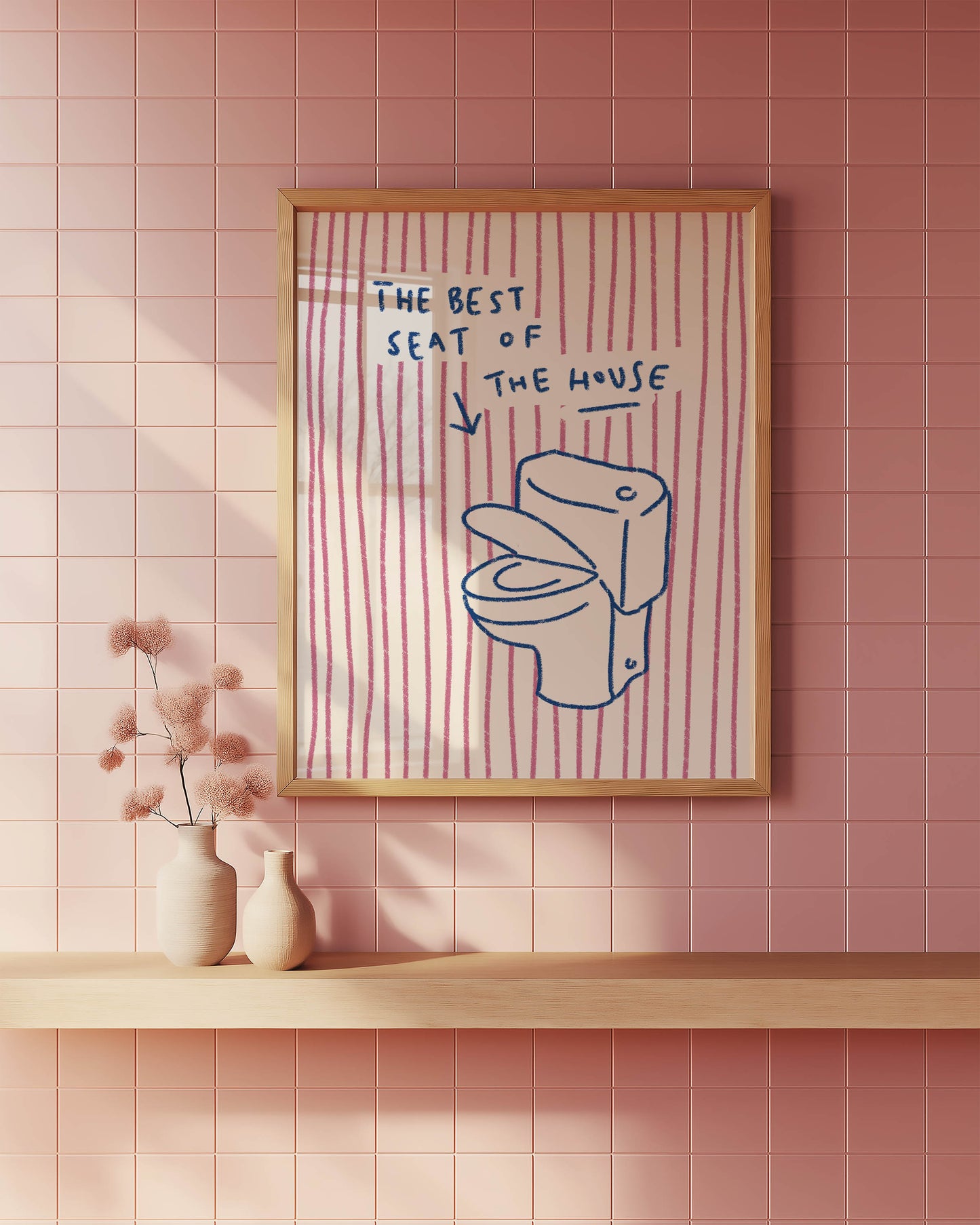 Best Seat of the House Bathroom Print