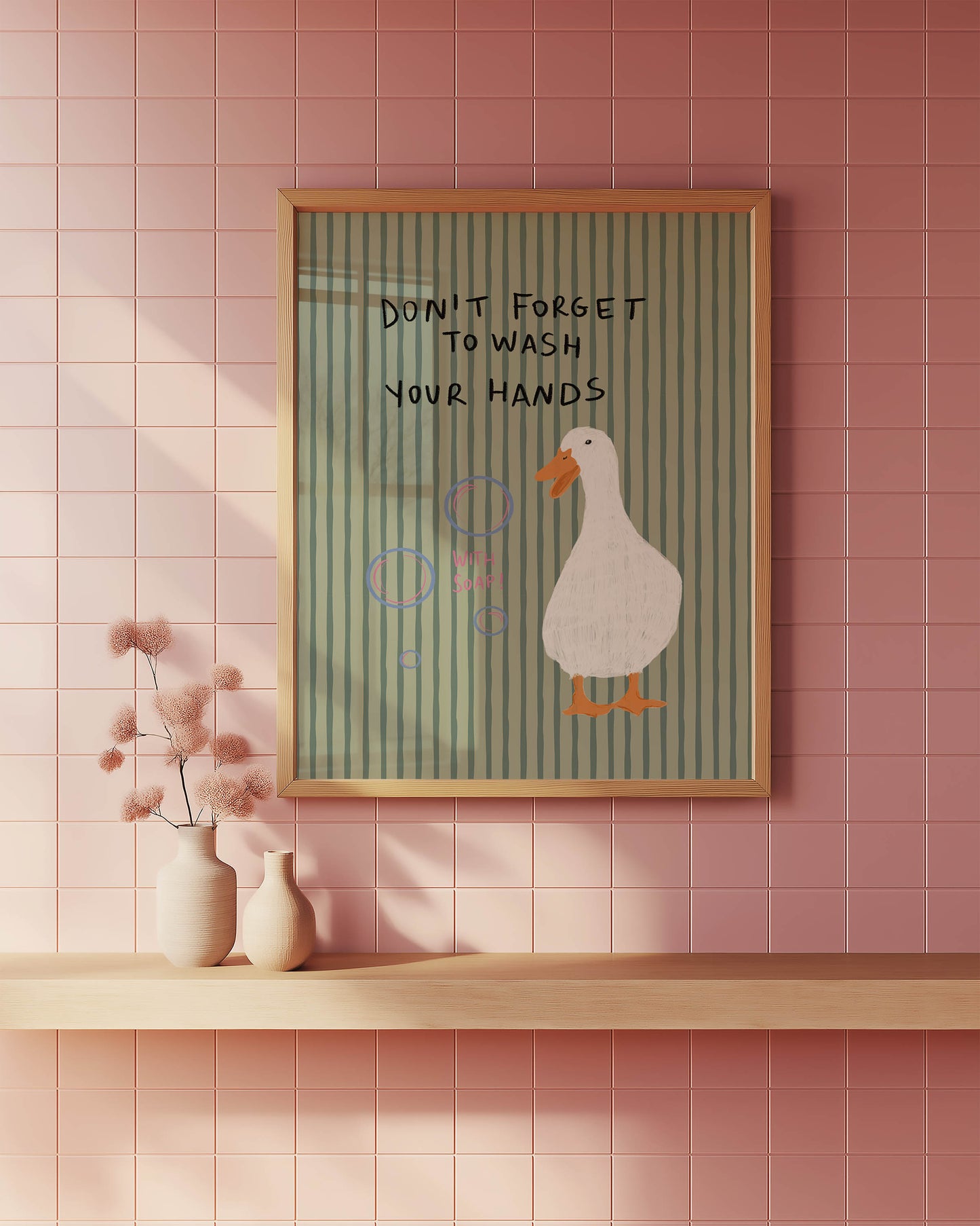 Don’t Forget to Wash Your Hands Duck Print