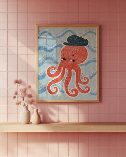Whimsical Octopus Nursery Print