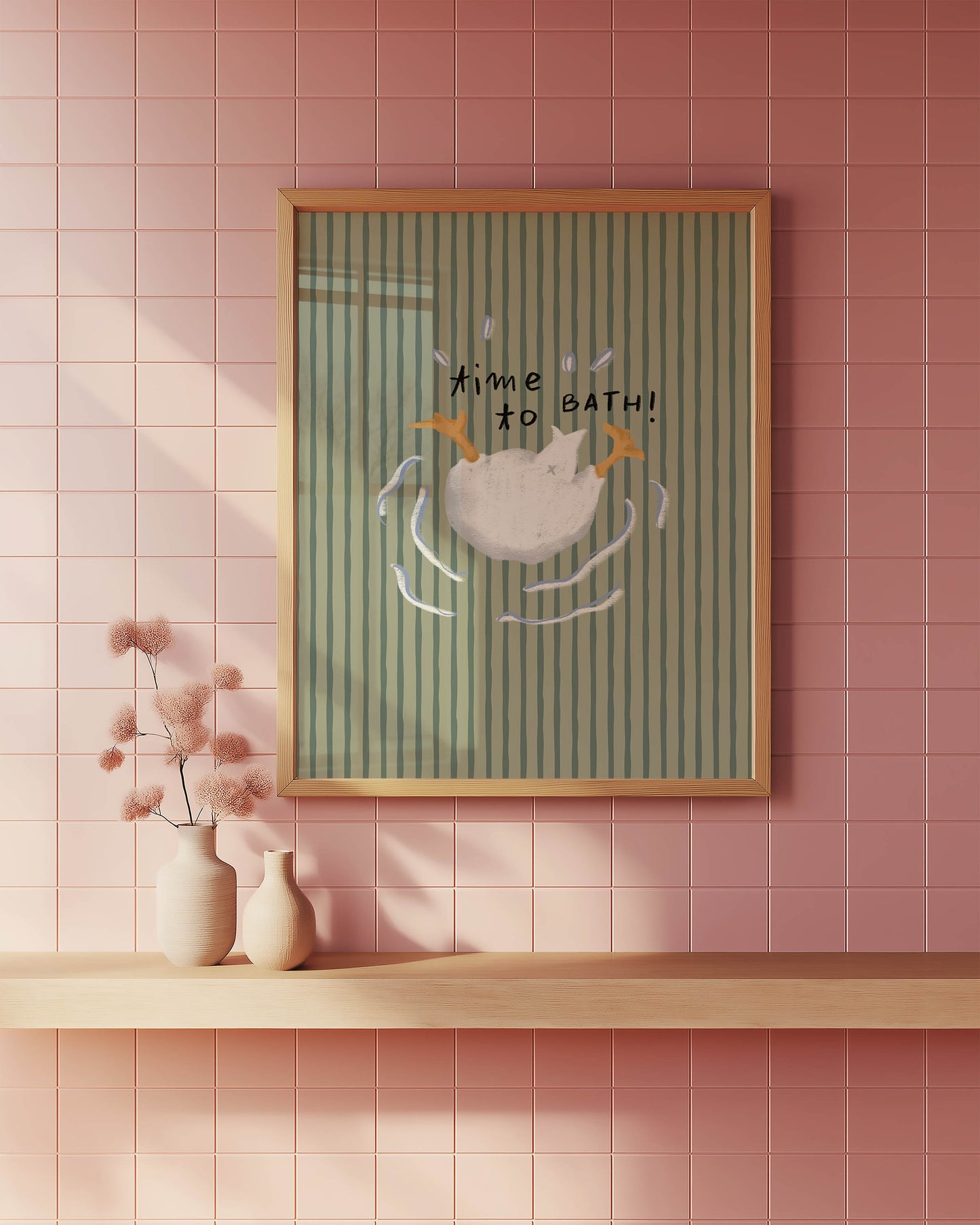 Time to Bath Duck Print