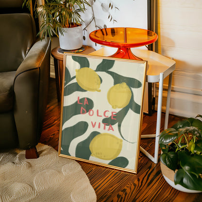 La Dolce Vita Lemon Art Print