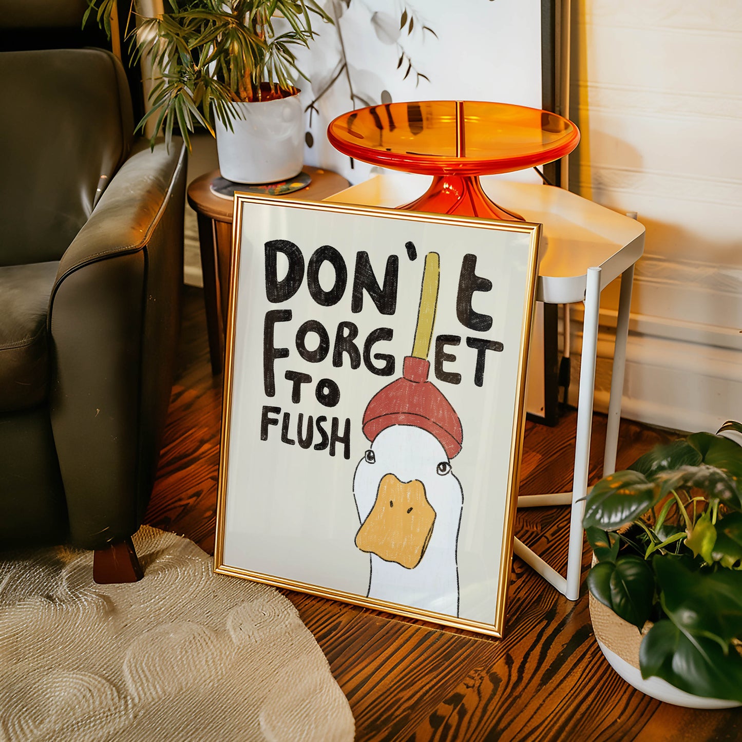 Don’t Forget to Flush Duck Print